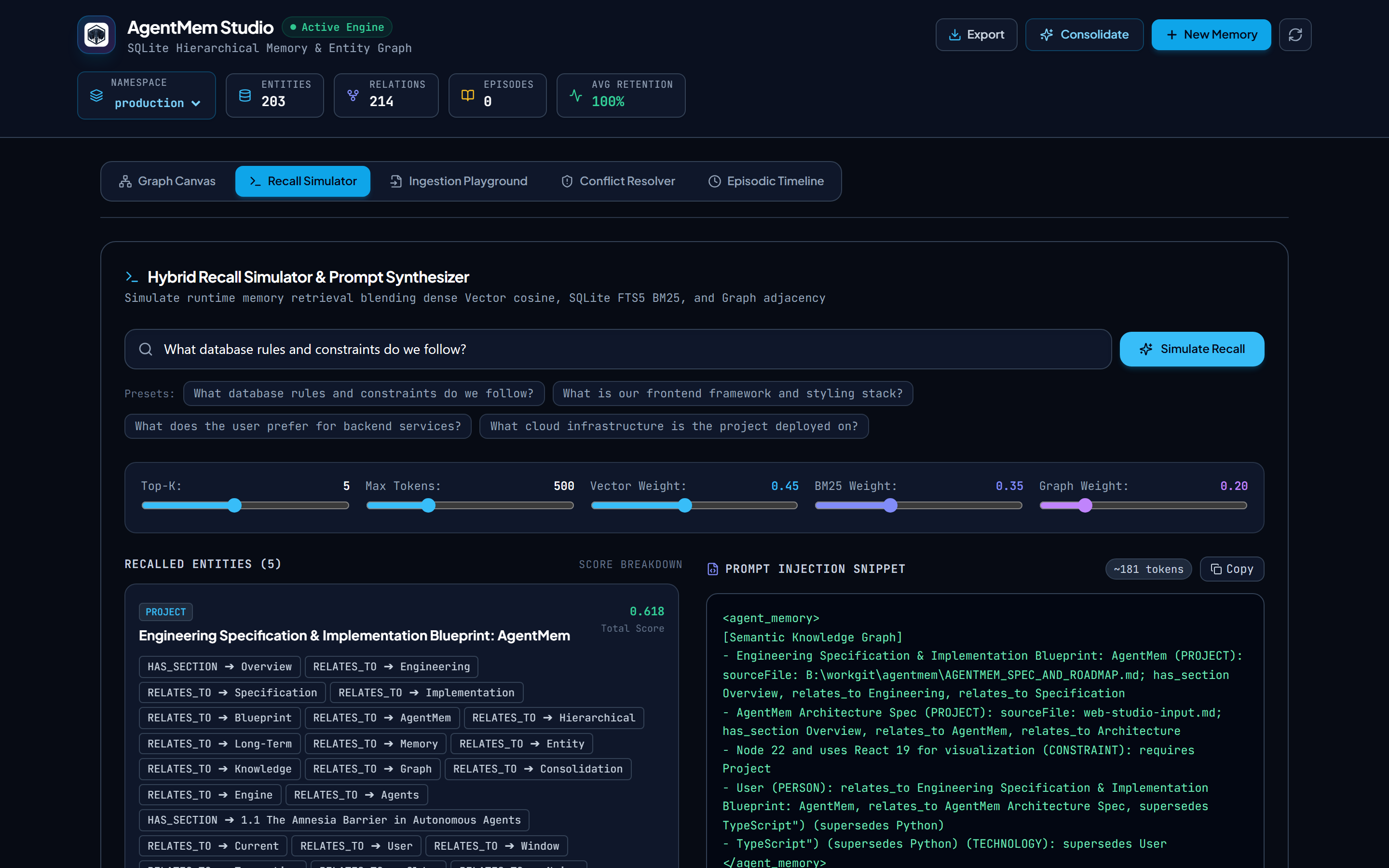 AgentMem Screenshot Preview 3