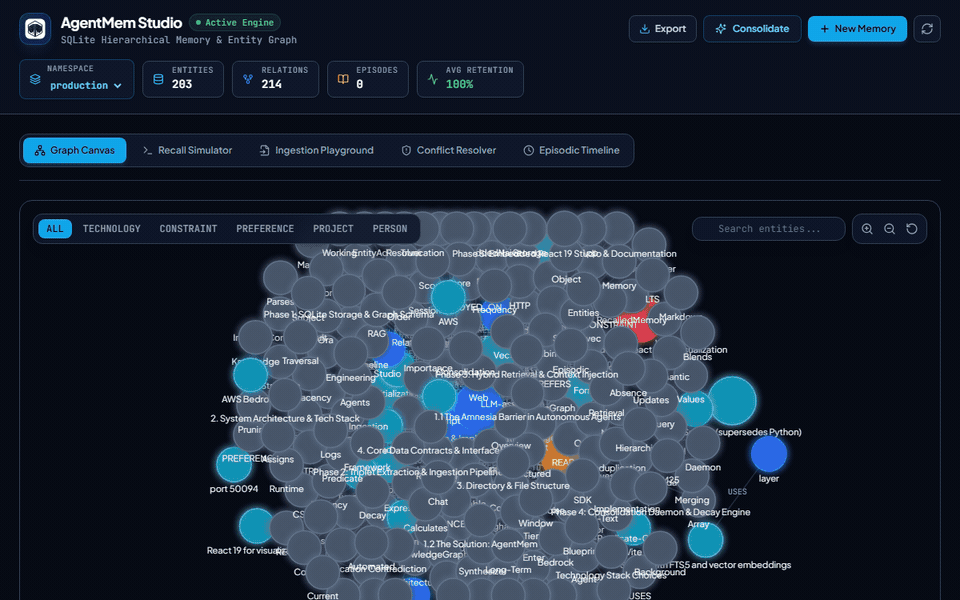 AgentMem Screenshot Preview 1