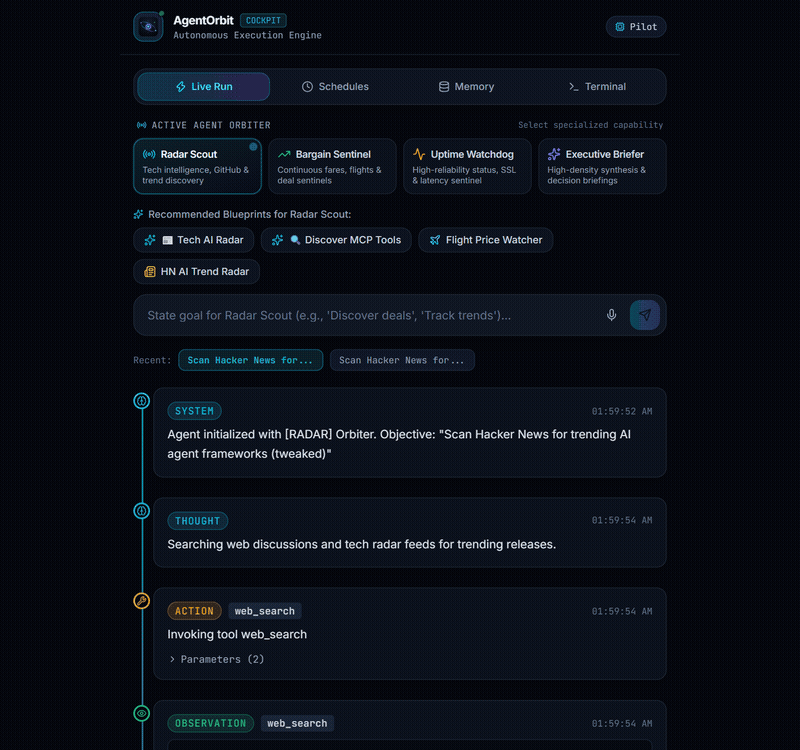 AgentOrbit Screenshot Preview 1