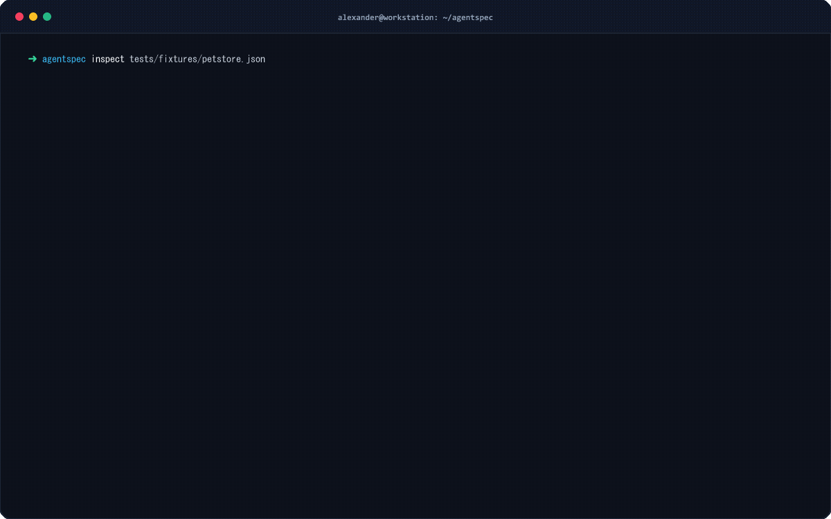 AgentSpec Screenshot Preview 1