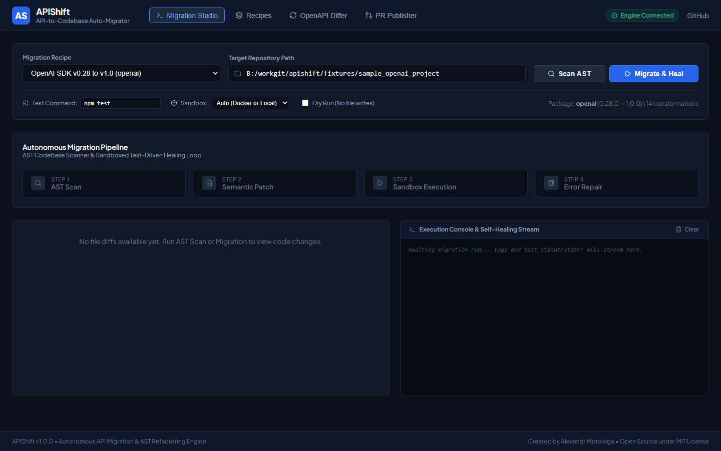 APIShift Screenshot Preview 1