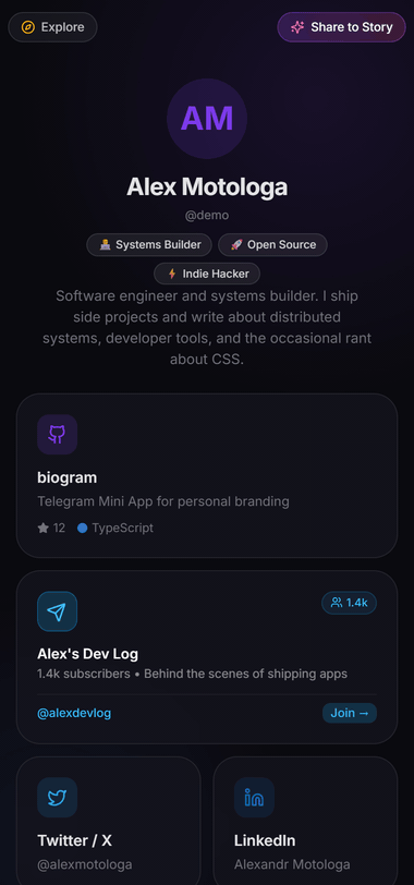 Biogram Screenshot Preview 1