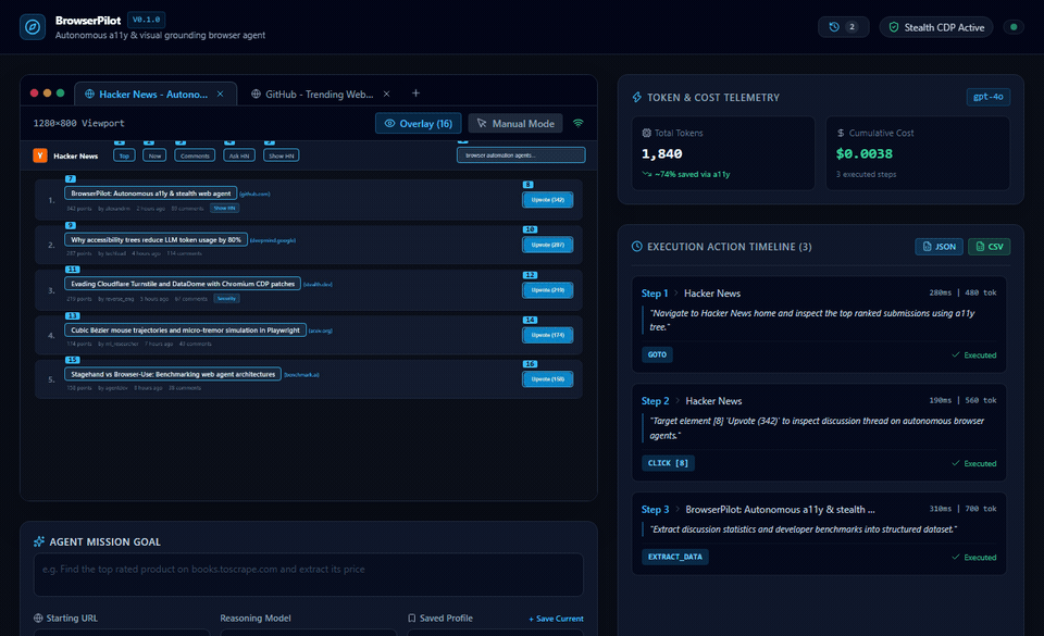 BrowserPilot Screenshot Preview 1