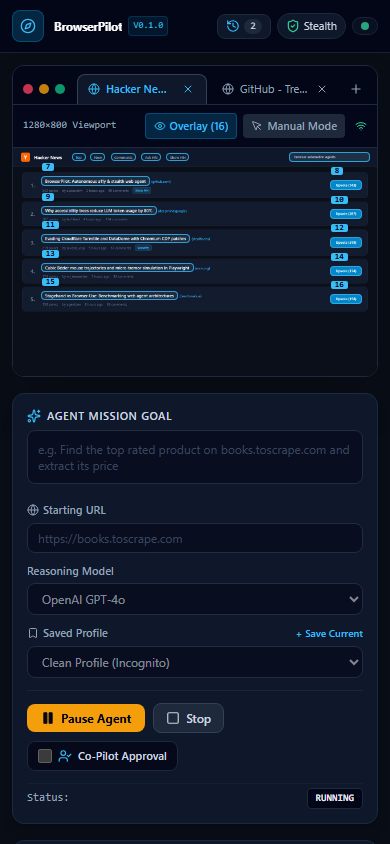 BrowserPilot Screenshot Preview 5