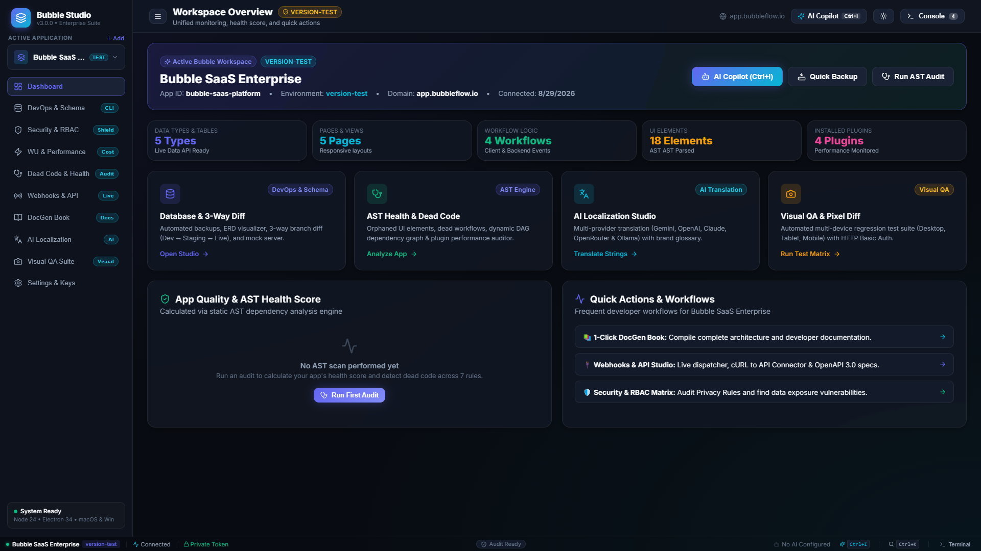 Bubble.io Dev Studio Screenshot Preview 1