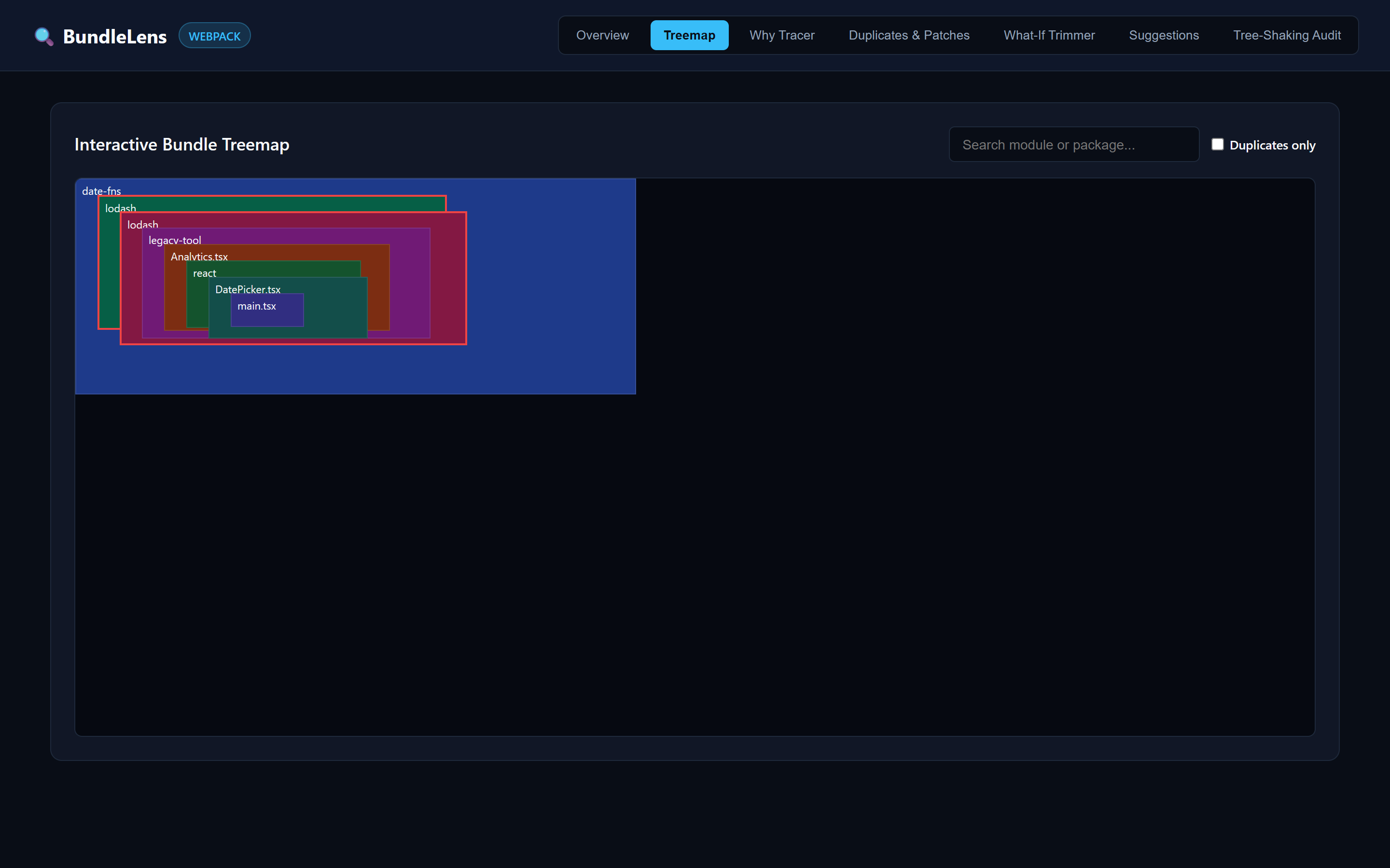 BundleLens Screenshot Preview 2