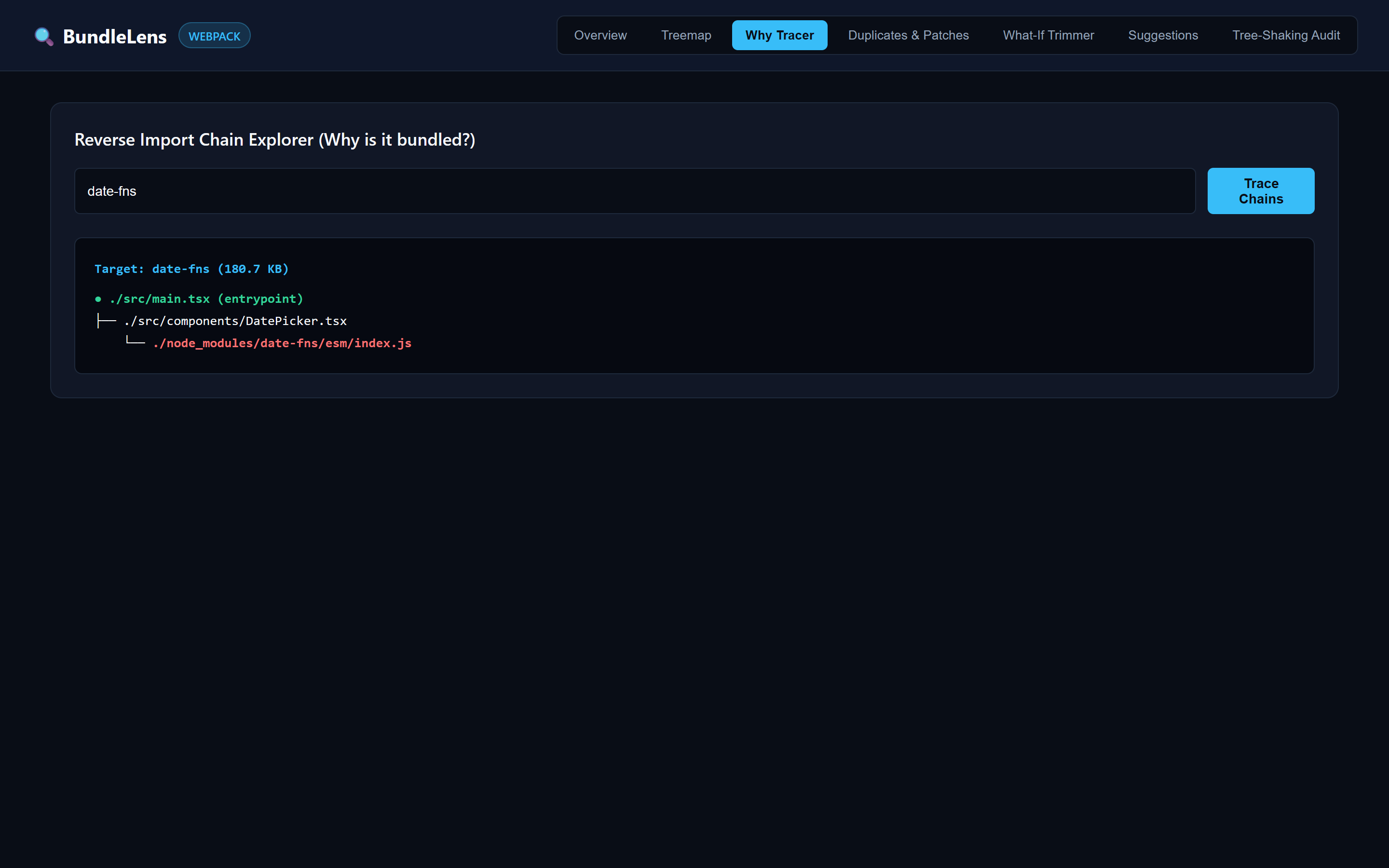 BundleLens Screenshot Preview 3