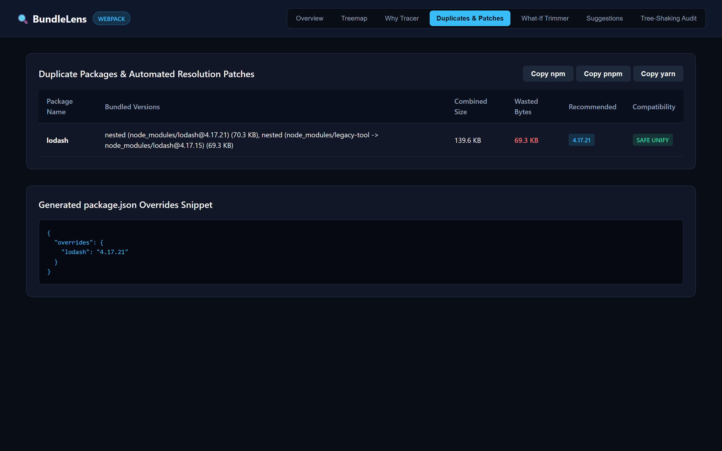 BundleLens Screenshot Preview 4