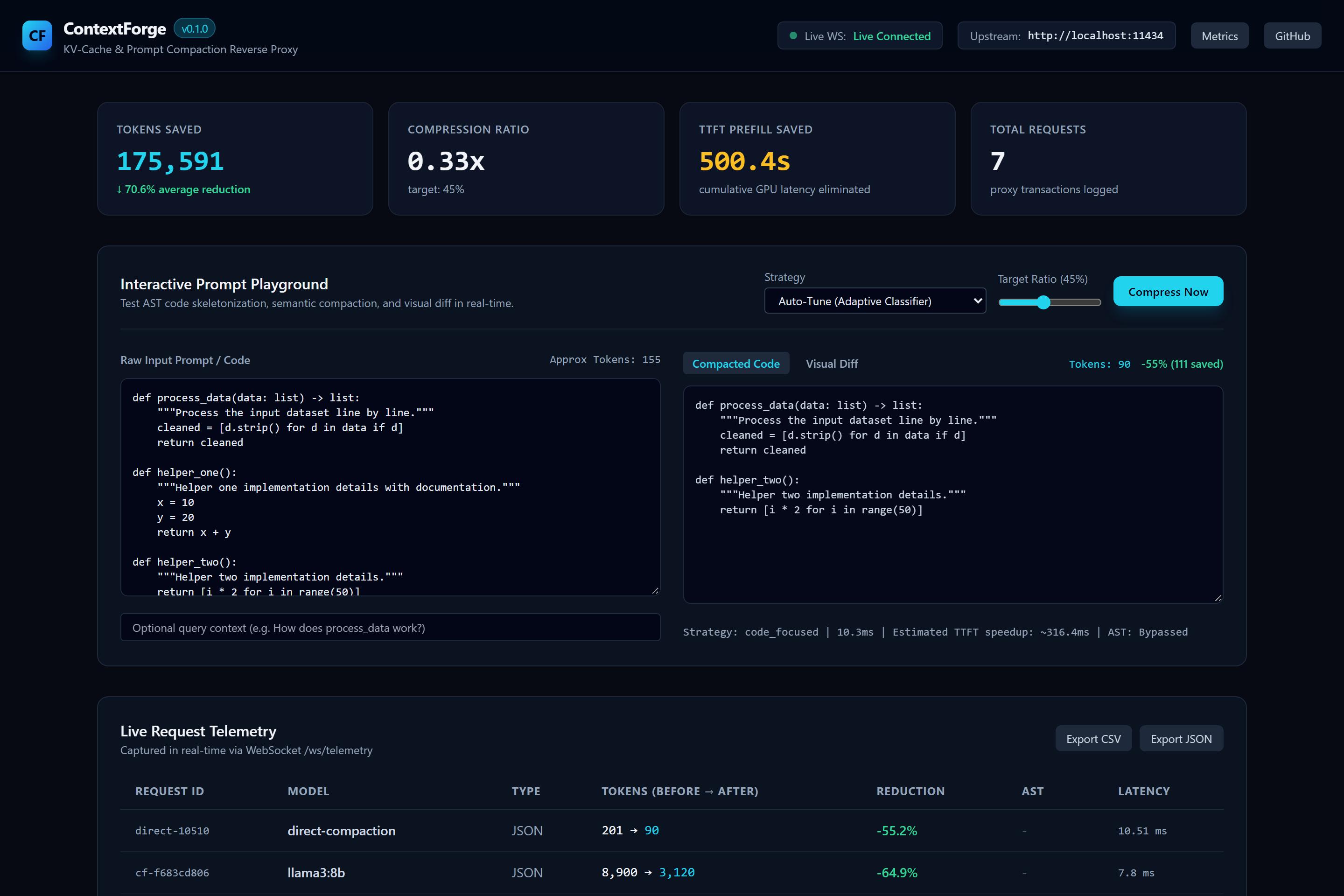 ContextForge Screenshot Preview 2