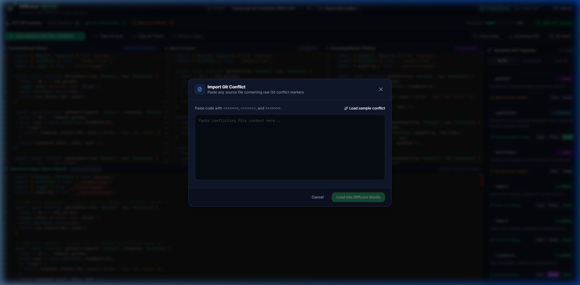 DiffLens Screenshot Preview 2
