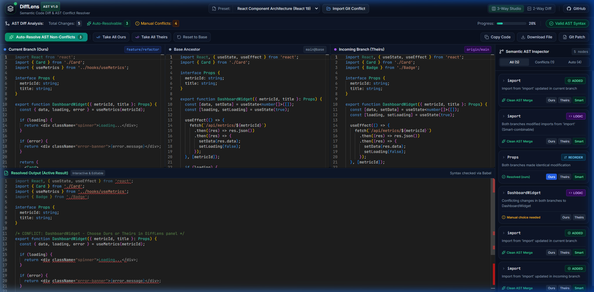 DiffLens Screenshot Preview 4