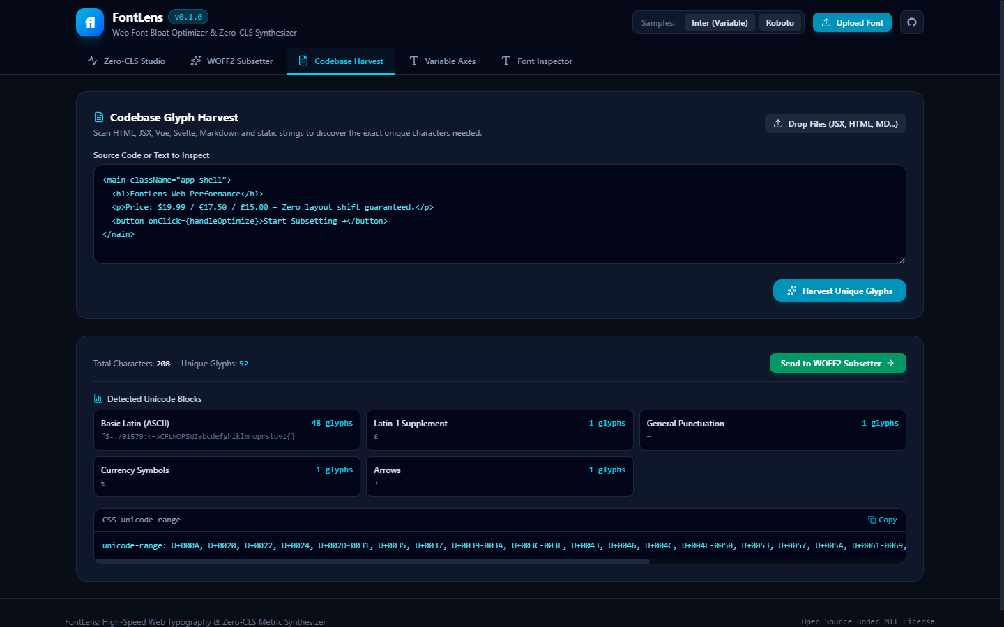 FontLens Screenshot Preview 5