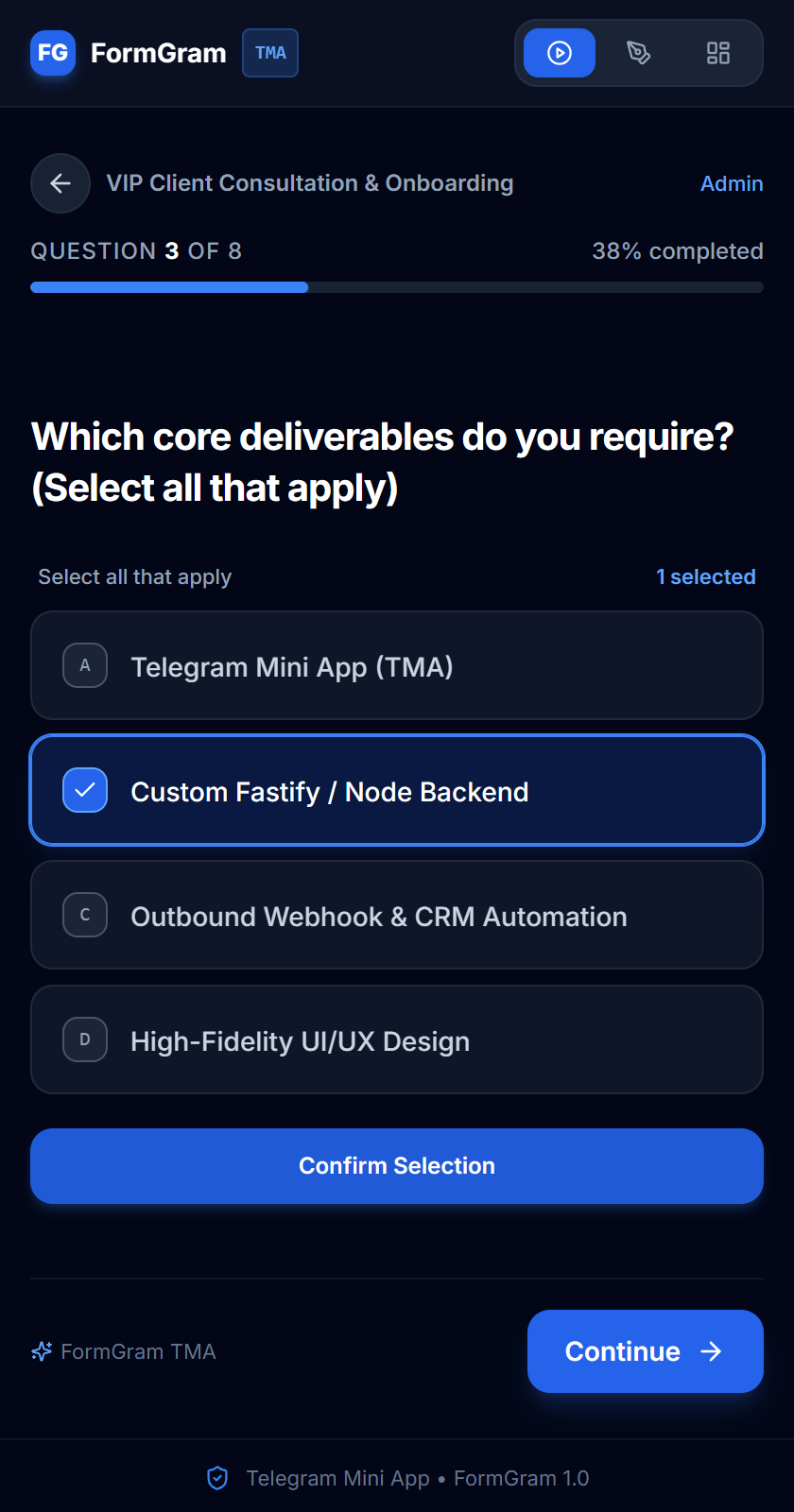 FormGram TMA Screenshot Preview 4
