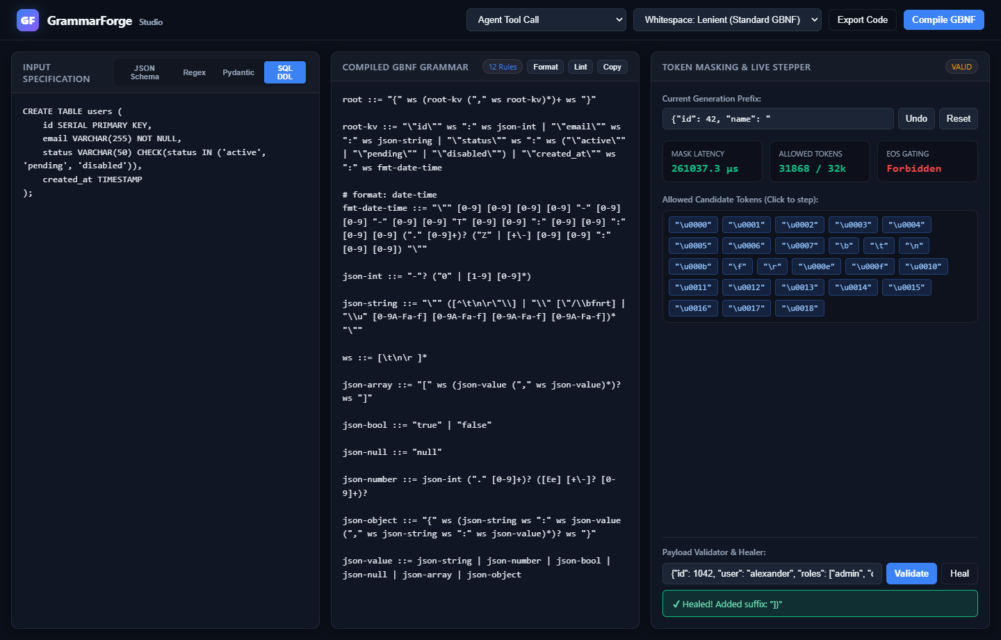 GrammarForge Screenshot Preview 4