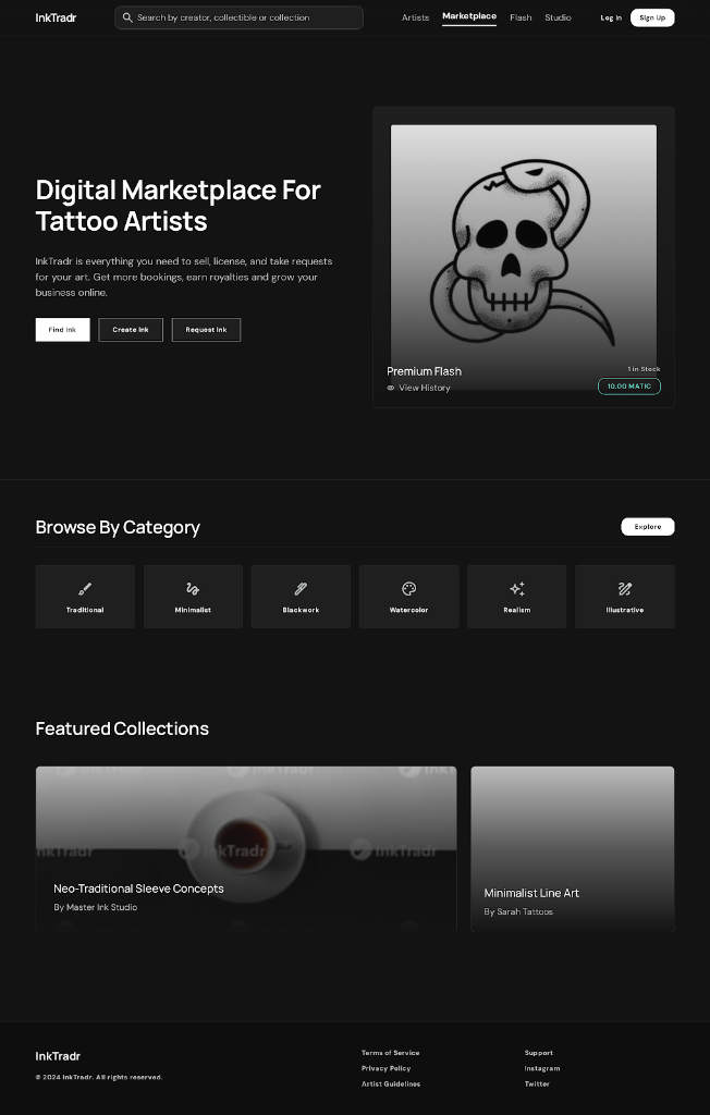 InkTradr Screenshot Preview