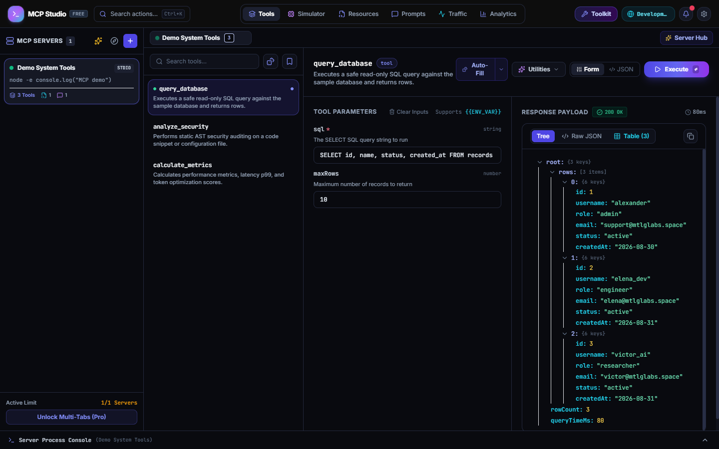 MCP Studio Screenshot Preview 1