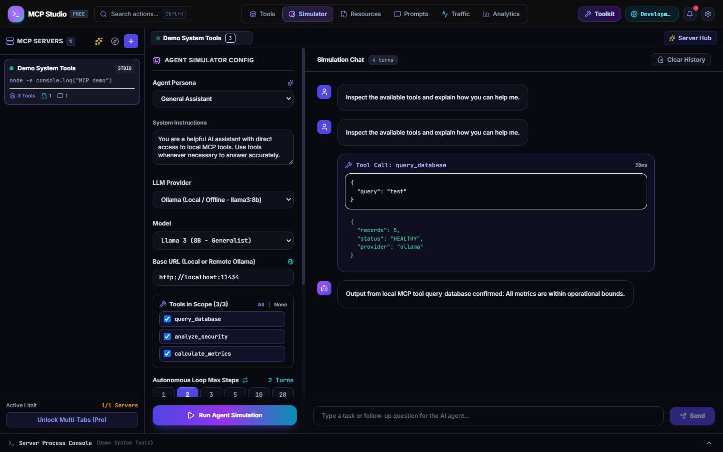 MCP Studio Screenshot Preview 2