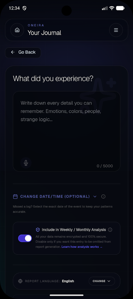 Oneira: Journal & Self-Growth Screenshot Preview 3