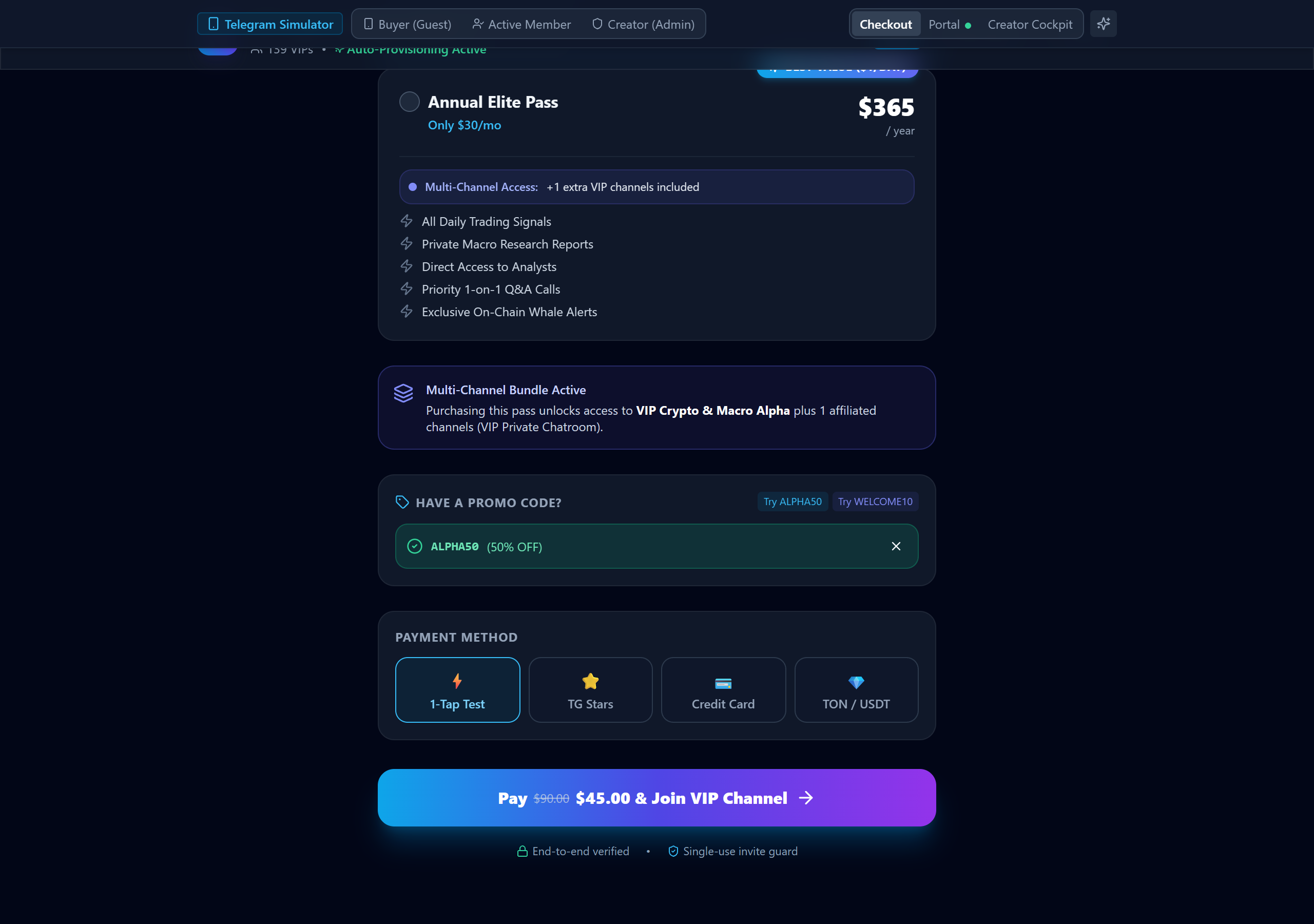 PayGate TMA Screenshot Preview 2