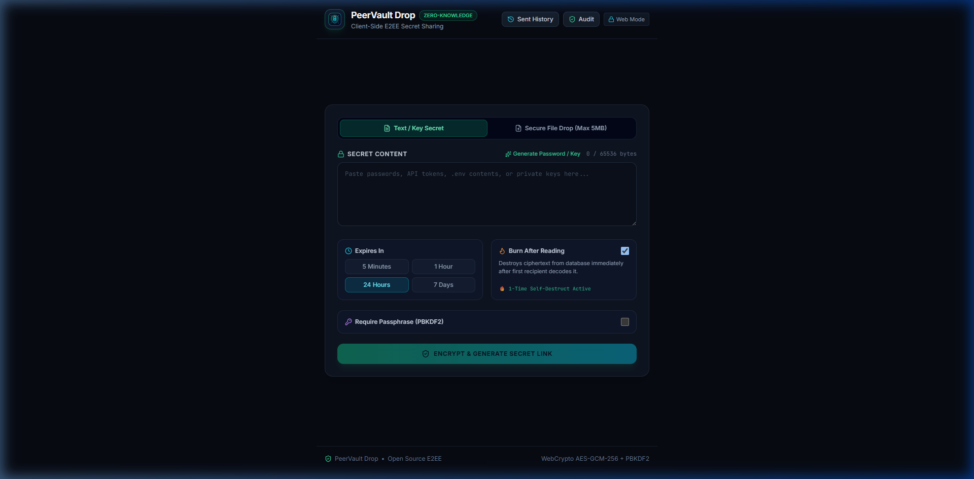 PeerVault Drop Screenshot Preview 1