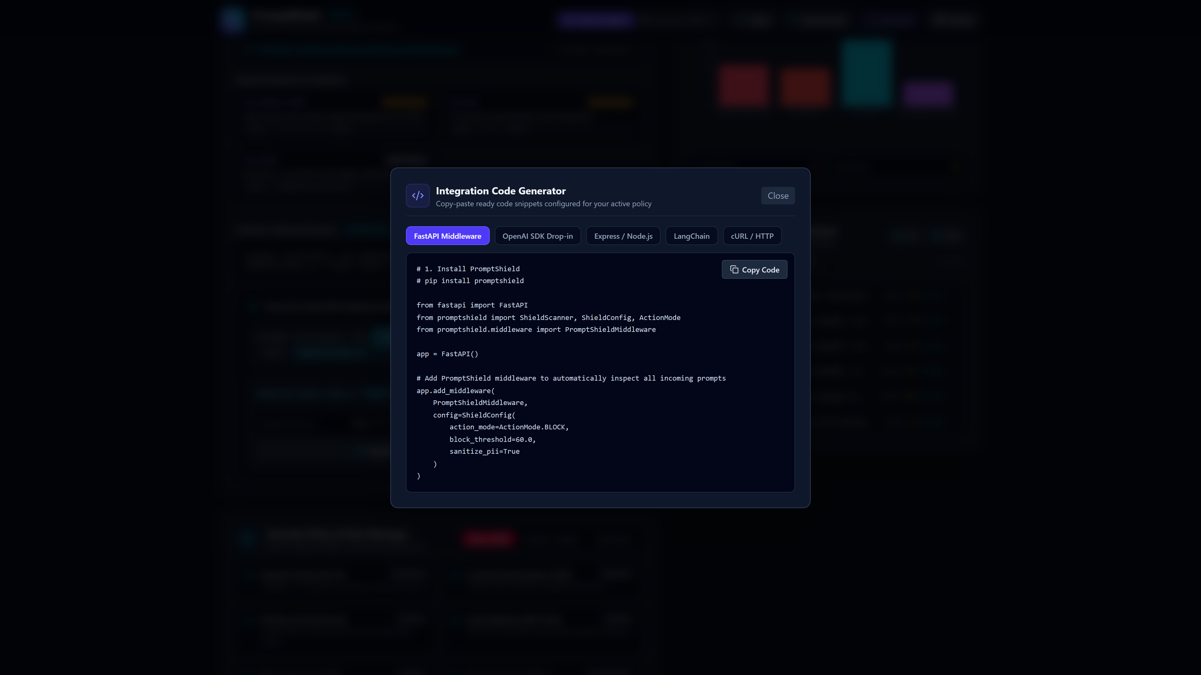 PromptShield Screenshot Preview 5