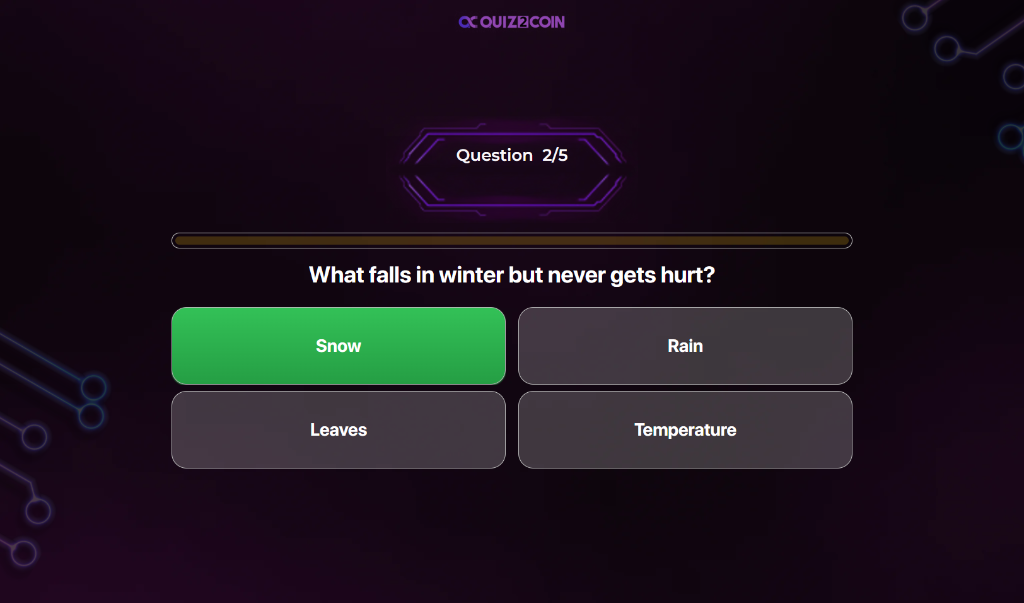 Quiz2Coin Screenshot Preview 5