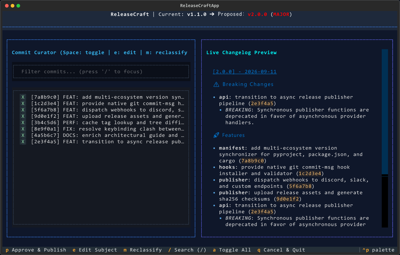 ReleaseCraft Screenshot Preview 3