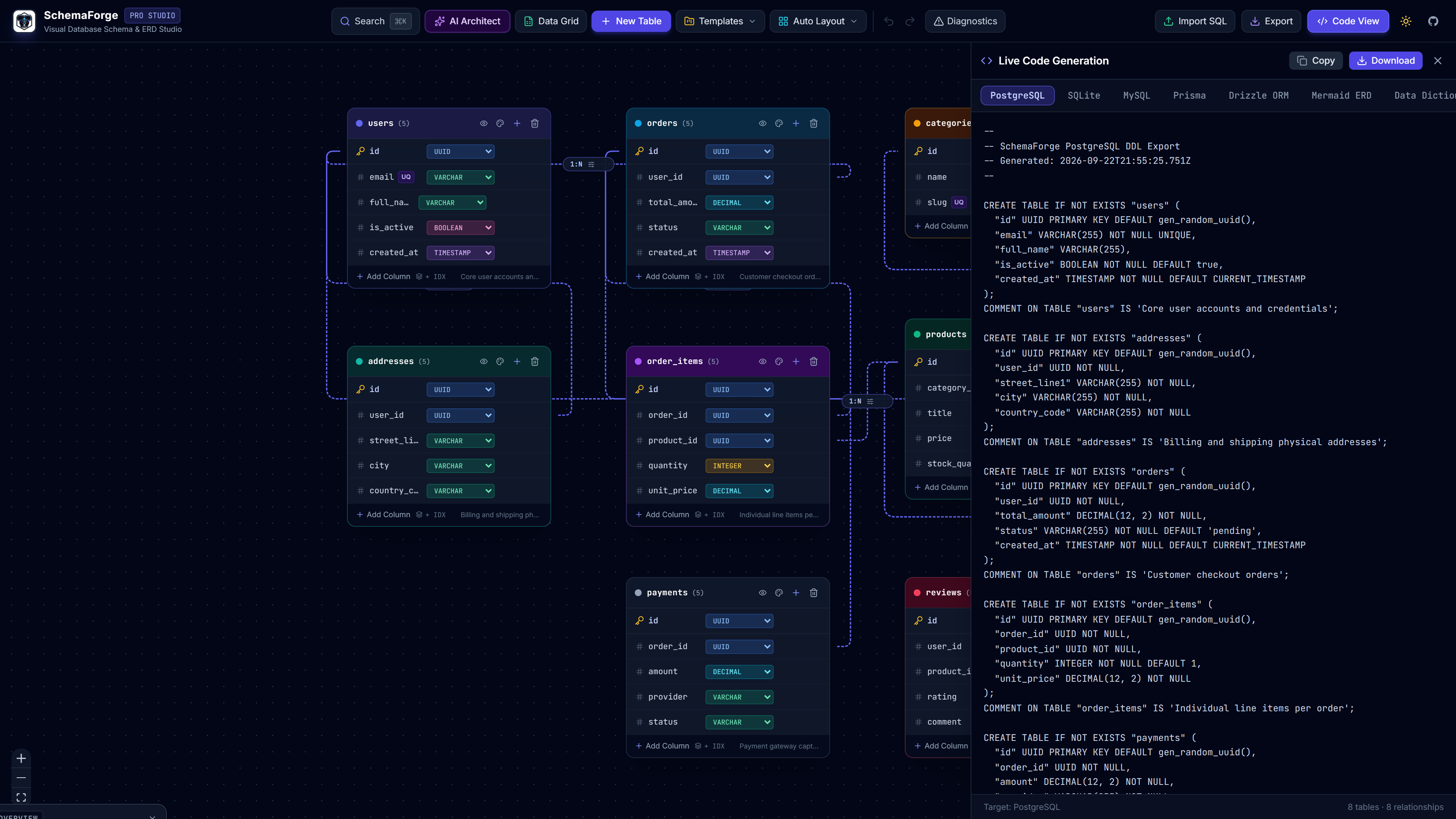SchemaForge Screenshot Preview 3