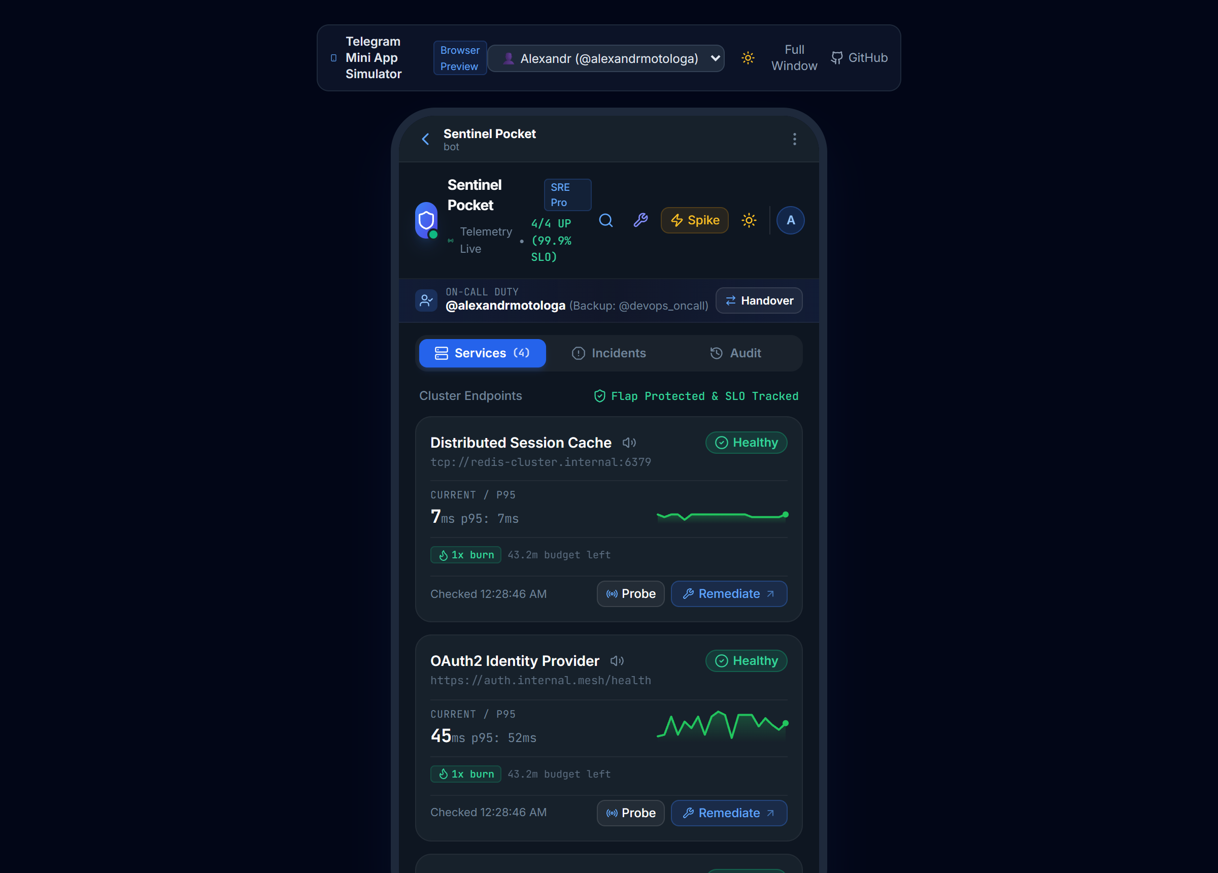 Sentinel Pocket Screenshot Preview 1
