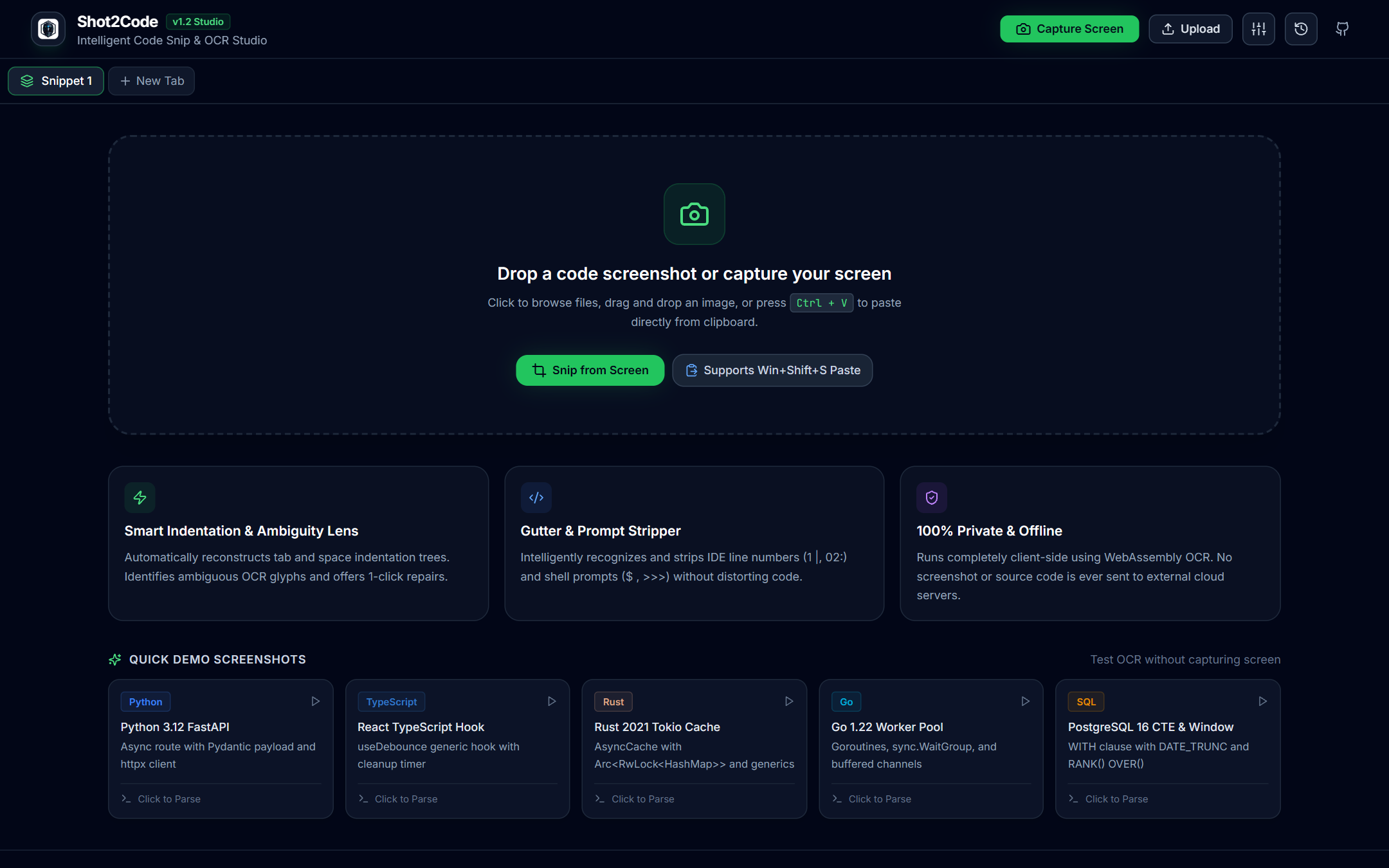 Shot2Code Screenshot Preview 2