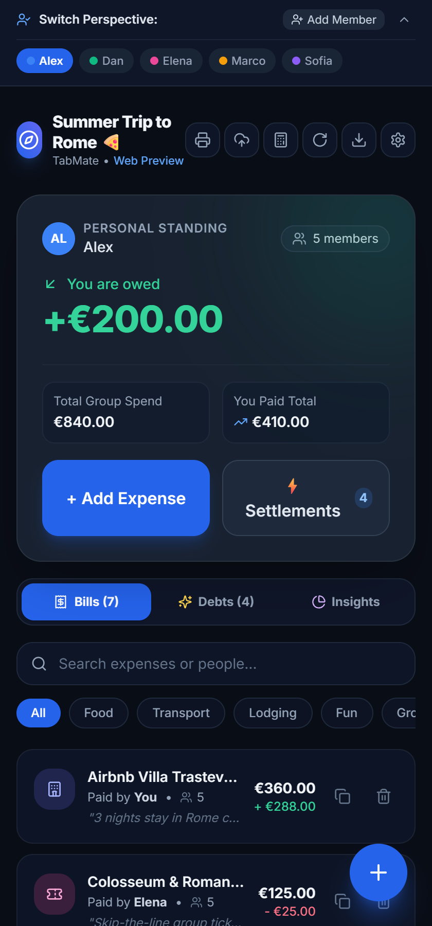 TabMate Screenshot Preview 2