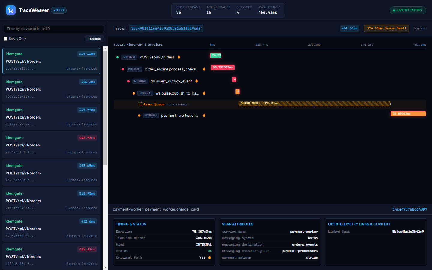TraceWeaver Screenshot Preview 2