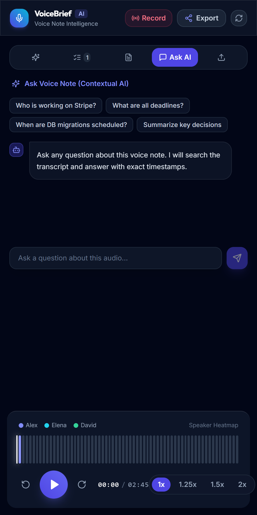 VoiceBrief Screenshot Preview 4