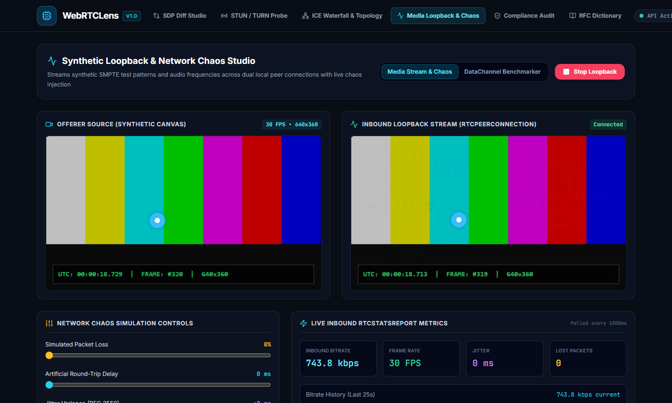 WebRTCLens Screenshot Preview 6