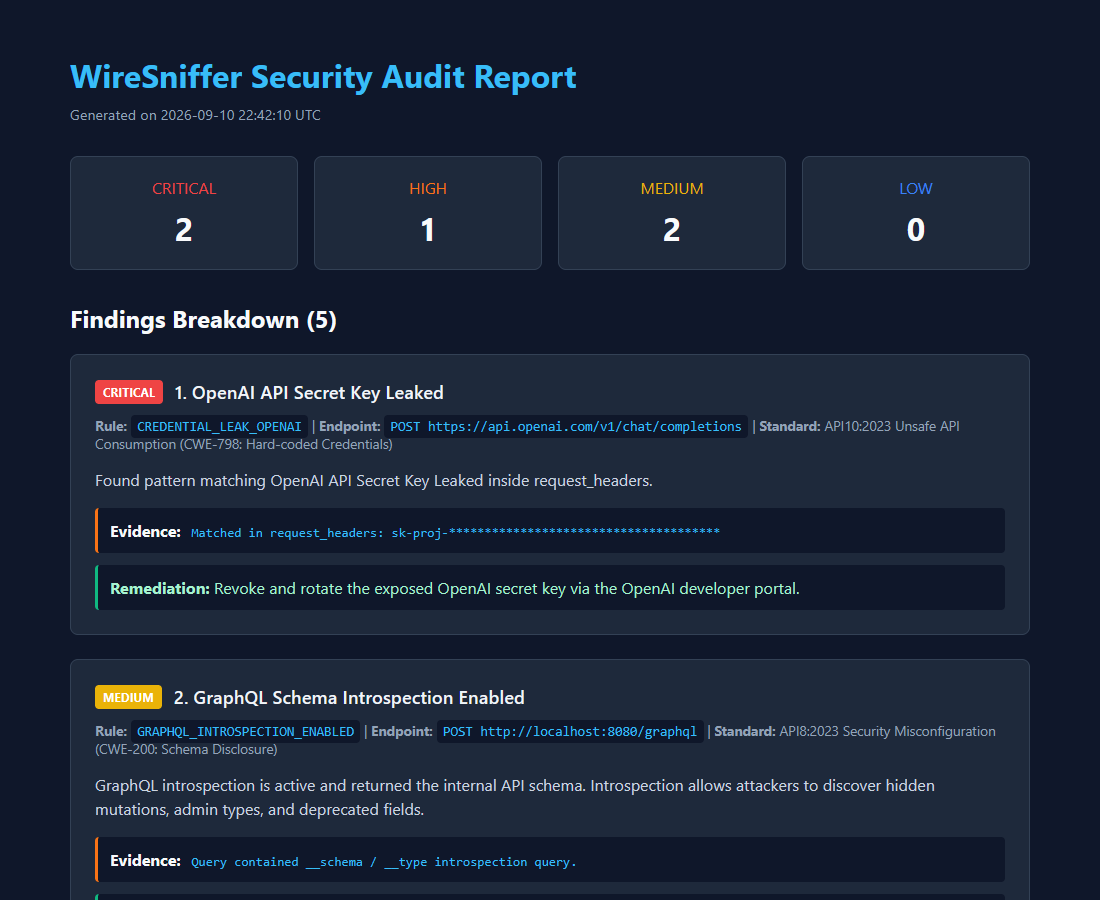 WireSniffer Screenshot Preview 2